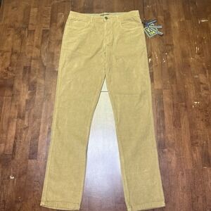 Vintage 1946 Comfort Cords Stretch Corduroy Men Pants Brown 35X33 Modern Fit NWT